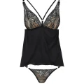 CASMIR LINGERIE - Neglijeu senzual, negru, S/M