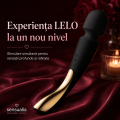 LELO SMART WAND™ 2 LARGE - Dispozitiv vibrator pentru masaj intim, negru
