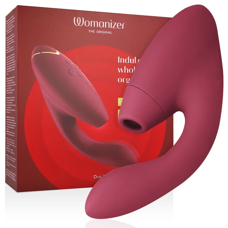 WOMANIZER DUO 2 - Stimulator clitoridian Pleasure Air și Vibrator dublu