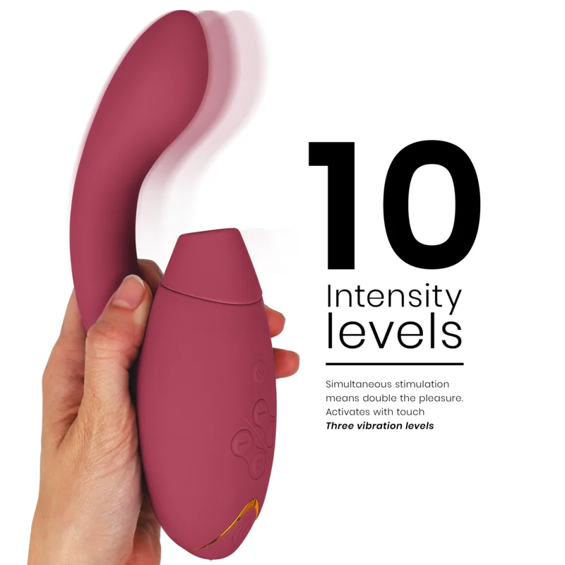 WOMANIZER DUO 2 - Stimulator clitoridian Pleasure Air și Vibrator dublu