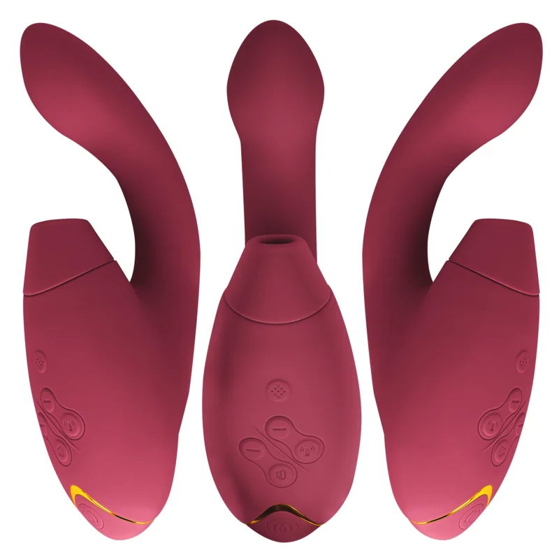 WOMANIZER DUO 2 - Stimulator clitoridian Pleasure Air și Vibrator dublu