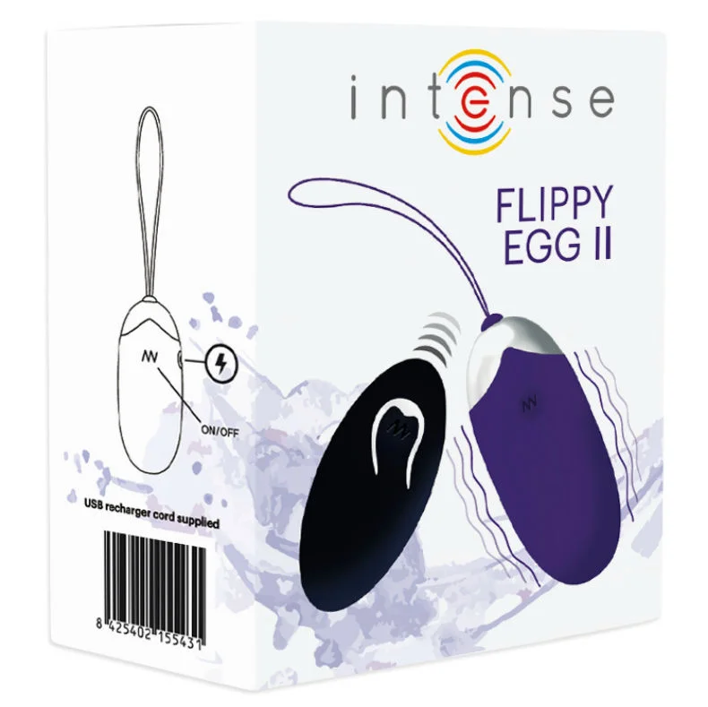INTENSE FLIPPY II - Vibrator ou, cu telecomanda, violet