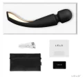 LELO SMART WAND™ 2 LARGE - Dispozitiv vibrator pentru masaj intim, negru