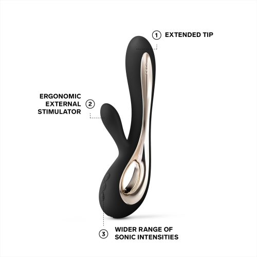 LELO - SORAYA 2 vibrator iepure, negru LELO - SORAYA 2 vibrator iepure, negru