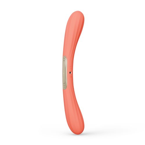 LELO -Vibrator dublu, tip bumerang, culoare rosu coral