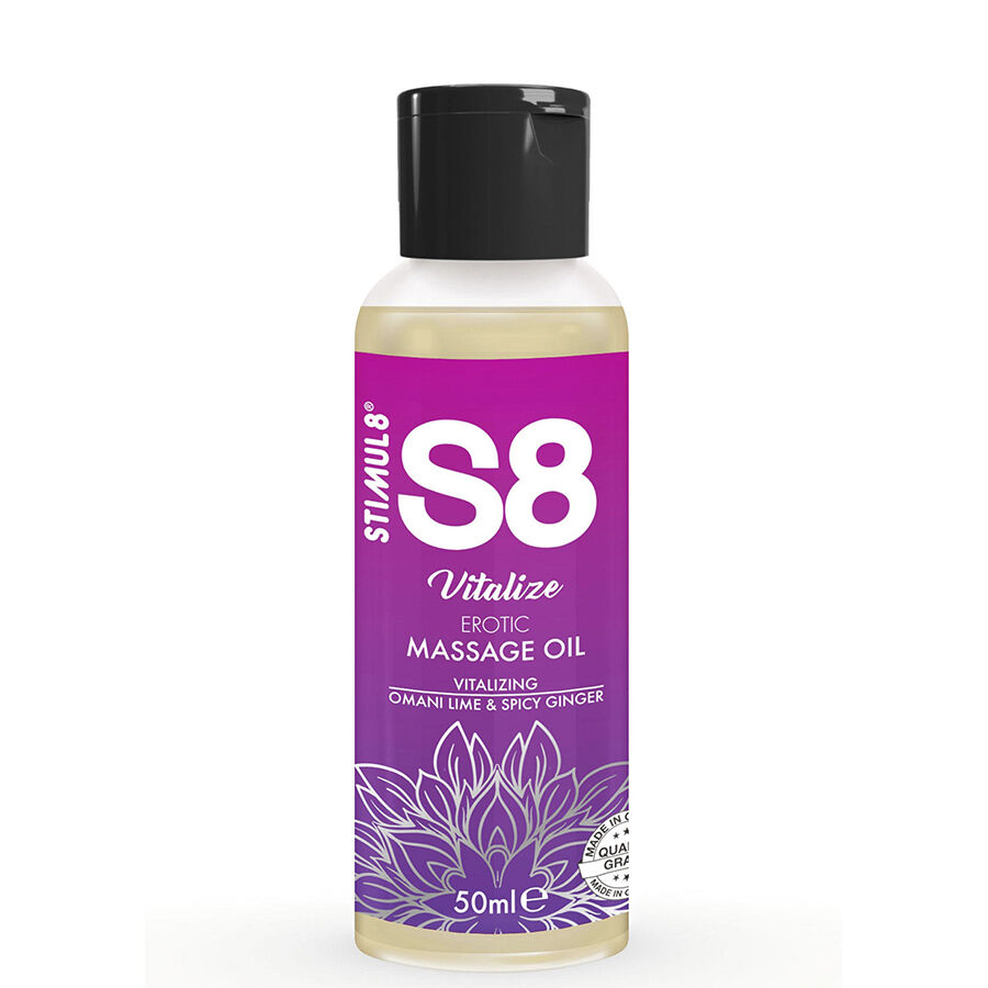 STIMUL8 S8 - Ulei pentru masaj, 3 X 50 ml
