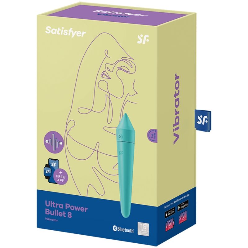 SATISFYER ULTRA POWER BULLET 8 - Minivibrator, Turquoise