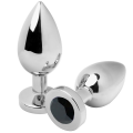 METAL HARD - Dop anal cu diamant negru, dimensiune mică, 5,71 cm