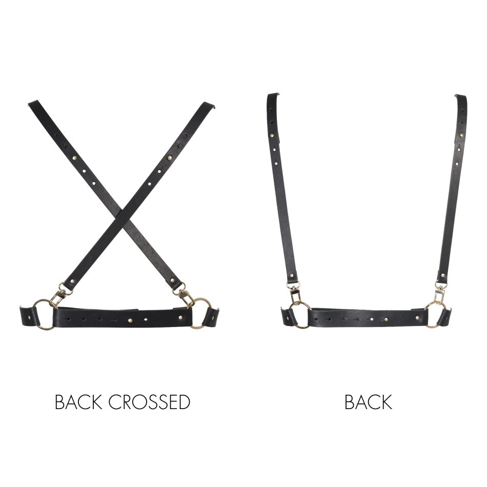 Bijoux Indiscrets Maze X Harness Negru – Ham Decorativ Senzual Premium pentru Corp
