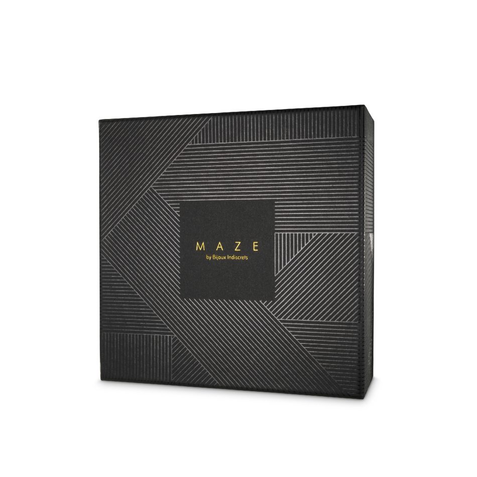 Bijoux Indiscrets Maze X Harness Negru – Ham Decorativ Senzual Premium pentru Corp