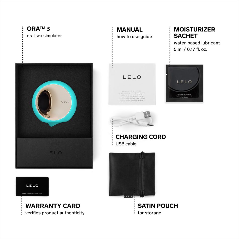 LELO - ORA 3 AQUA GREEN ORAL SEX STIMULATOR
