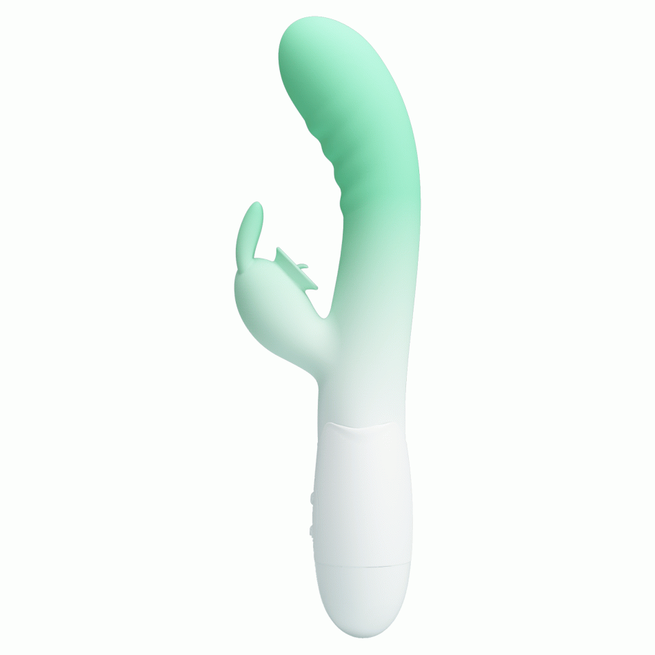 Pretty Love Cerberus – Vibrator Rabbit Premium cu 30 Moduri de Vibrație, Verde