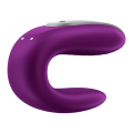 Satisfyer Double Fun Partner – Vibrator pentru Cupluri Mov cu Vibrații Duble