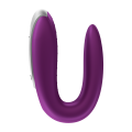 Satisfyer Double Fun Partner – Vibrator pentru Cupluri Mov cu Vibrații Duble