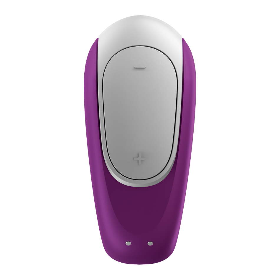 Satisfyer Double Fun Partner – Vibrator pentru Cupluri Mov cu Vibrații Duble