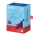 Satisfyer Double Fun Partner – Vibrator pentru Cupluri Mov cu Vibrații Duble
