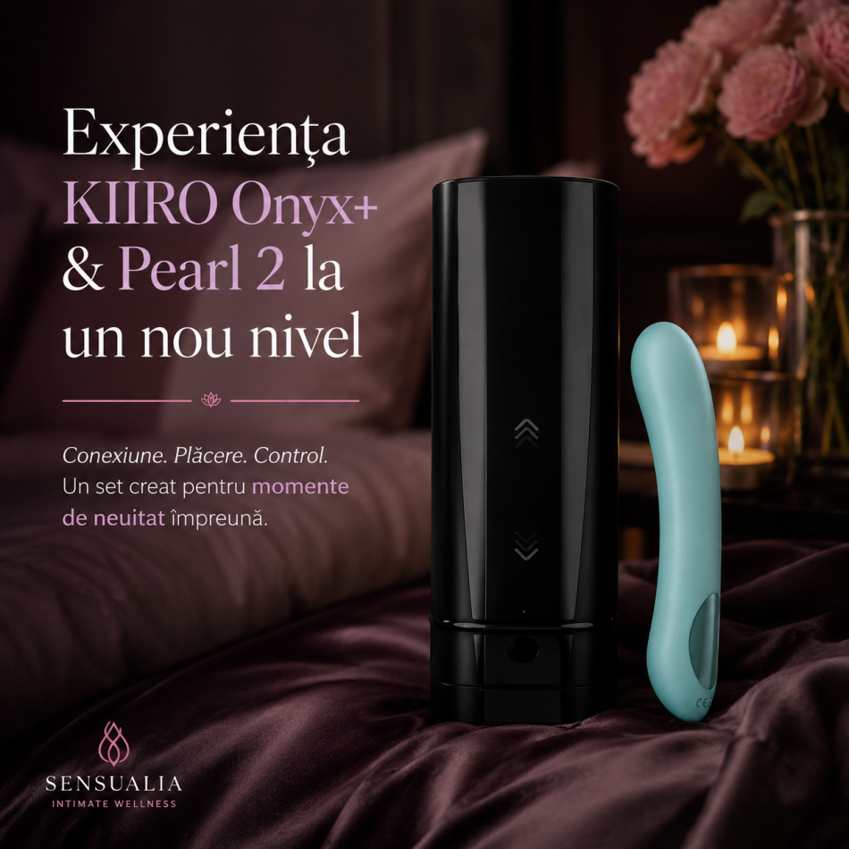 KIIROO - set pentru cupluri ONYX+ & PEARL 2+ turquoise