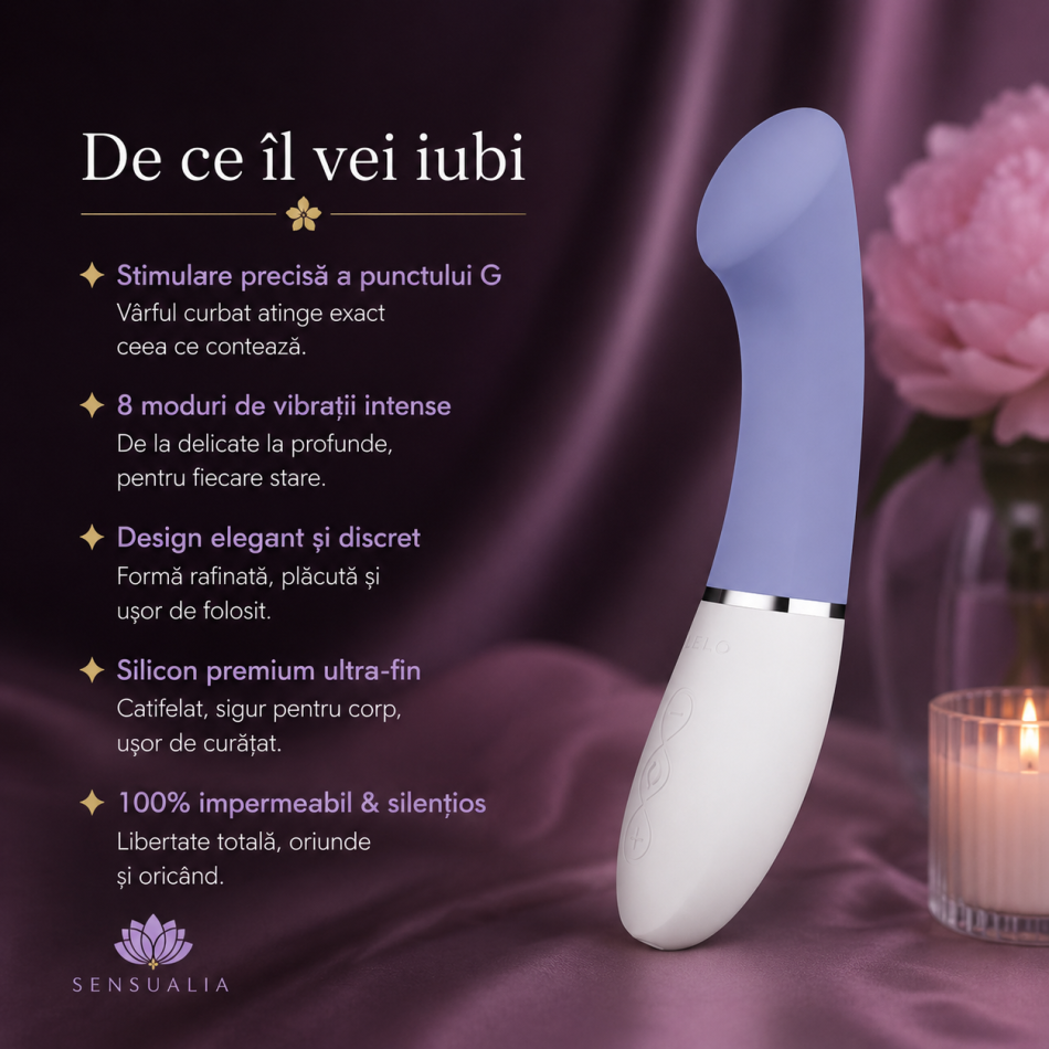 LELO - GIGI™ 3 vibrator pentru punctul G, albastru