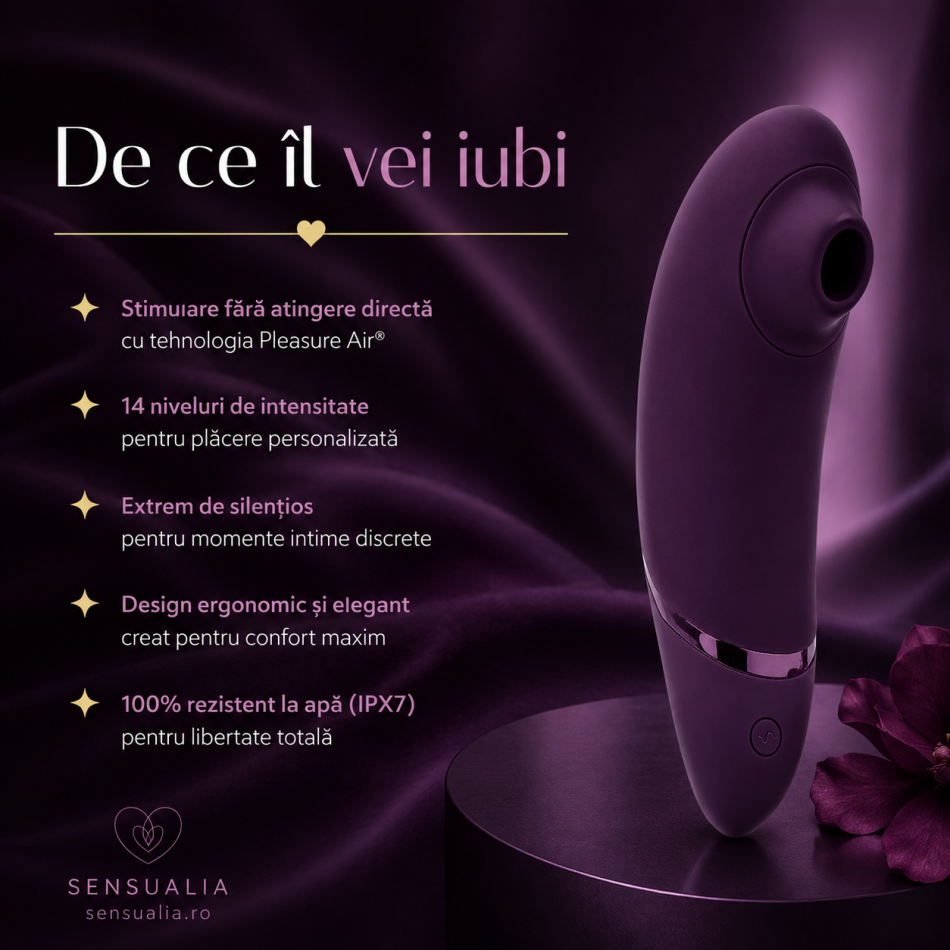 Womanizer Next – Stimulator Clitoridian Premium cu Tehnologie Pleasure Air®, Mov Închis