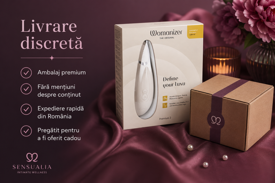 WOMANIZER – Stimulator clitoridian Premium 2, gri cald