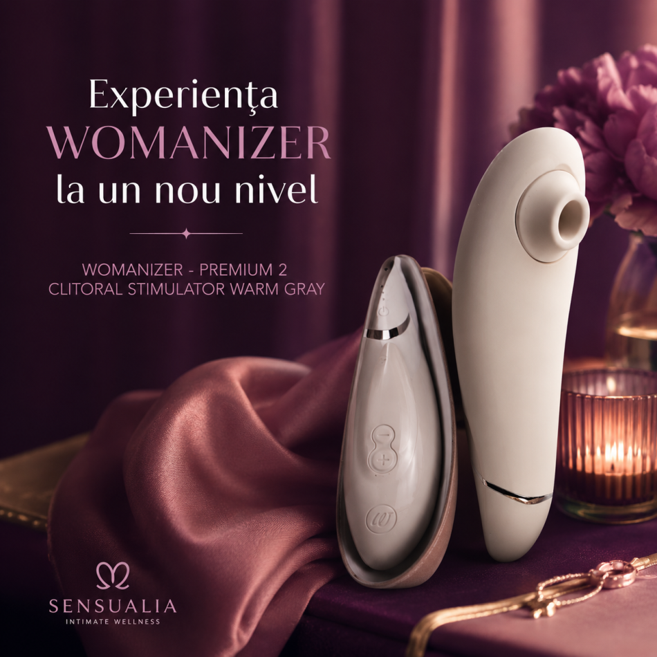 WOMANIZER – Stimulator clitoridian Premium 2, gri cald