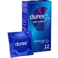 Prezervative Durex Natural Plus, Lubrifiere Intensă, Latex Natural, 12 Bucăți