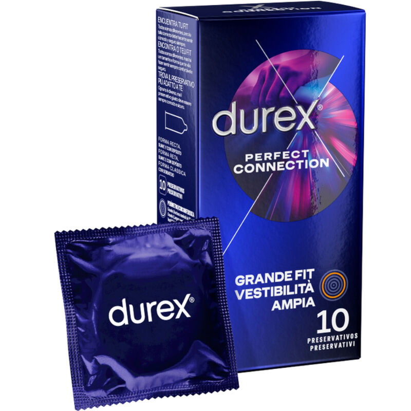 Prezervative Durex Perfect Connection Silicone Extra Lubrifiere Intensă 10 Bucăți
