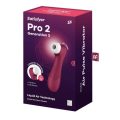 Stimulator Clitoridian Satisfyer Pro 2 Generation 3 Liquid Air Technology, Wine Red (Roșu Bordeaux)