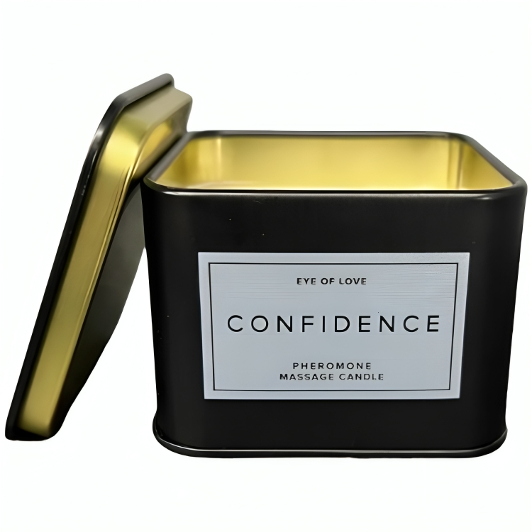 Lumânare de Masaj Eye of Love Confidence pentru Bărbați 150 ml – Aromă Masculină și Relaxare Senzuală