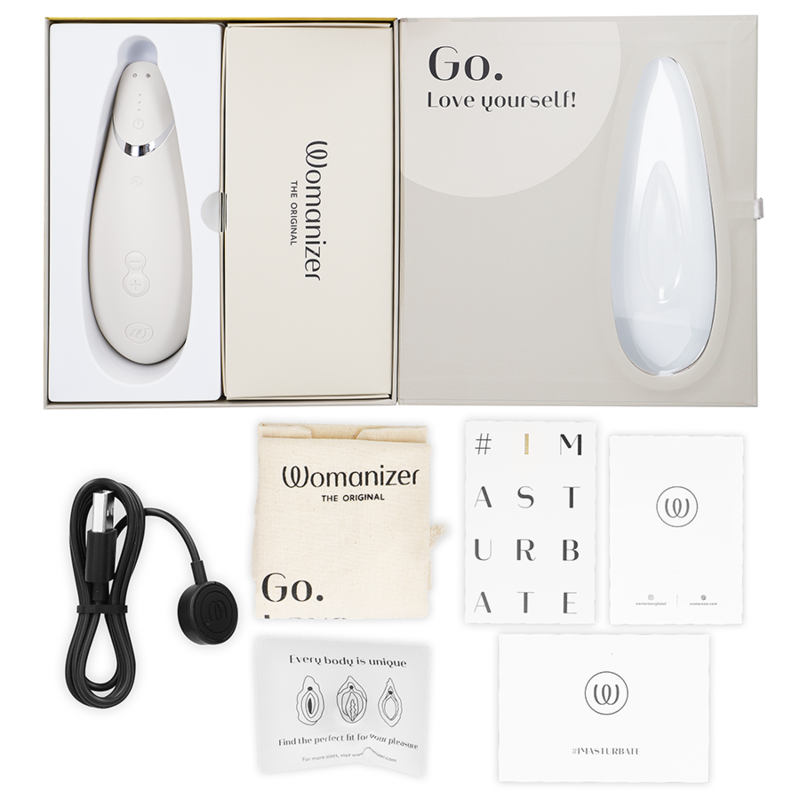 WOMANIZER – Stimulator clitoridian Premium 2, gri cald