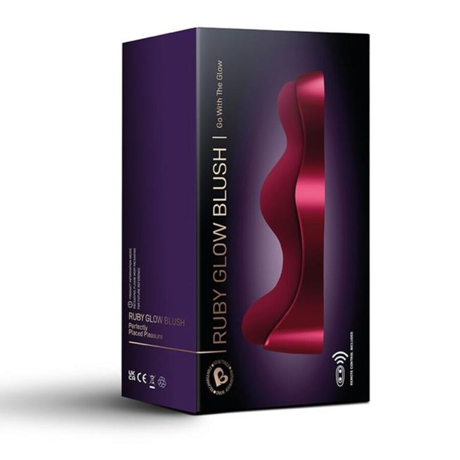 Vibrator pentru punctul G Rocks-Off Ruby Glow Blush Red