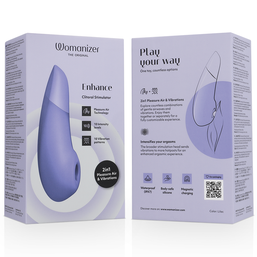 WOMANIZER Enhance– Stimulator Clitoridian Premium, Liliac