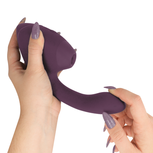 WOMANIZER – DUO NEXT, stimulator dual clitoridian și G-spot, mov închis