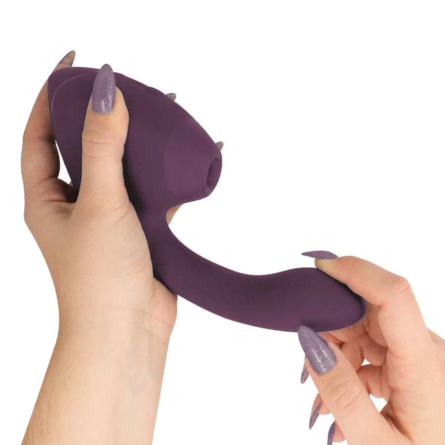 WOMANIZER – DUO NEXT, stimulator dual clitoridian și G-spot, mov închis