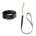 Colier BDSM Elegant cu Curea Maze Negru – Bijoux Indiscrets