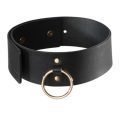 Colier BDSM Elegant cu Curea Maze Negru – Bijoux Indiscrets