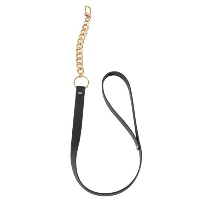 Colier BDSM Elegant cu Curea Maze Negru – Bijoux Indiscrets
