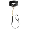 Colier BDSM Elegant cu Curea Maze Negru – Bijoux Indiscrets