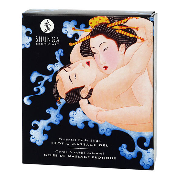 SHUNGA – gel erotic de masaj corporal tip body-to-body, cu fructe exotice, în stil oriental