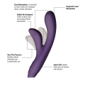 Je Joue Hera Rabbit Purple – Vibrator Rabbit Premium Mov pentru Stimulare Dublă