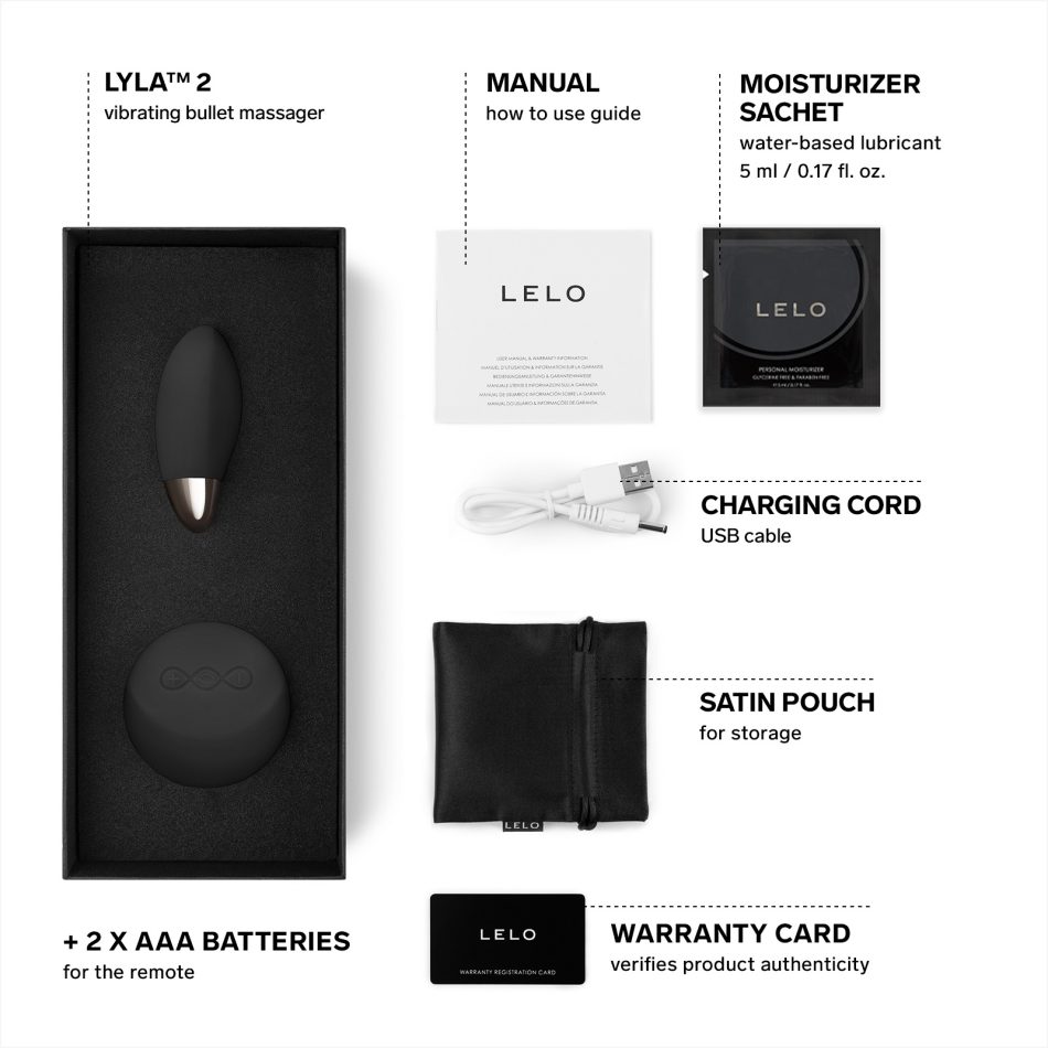LELO LYLA 2 Insignia Design Edition Black – Ou Vibrator Premium cu Telecomandă