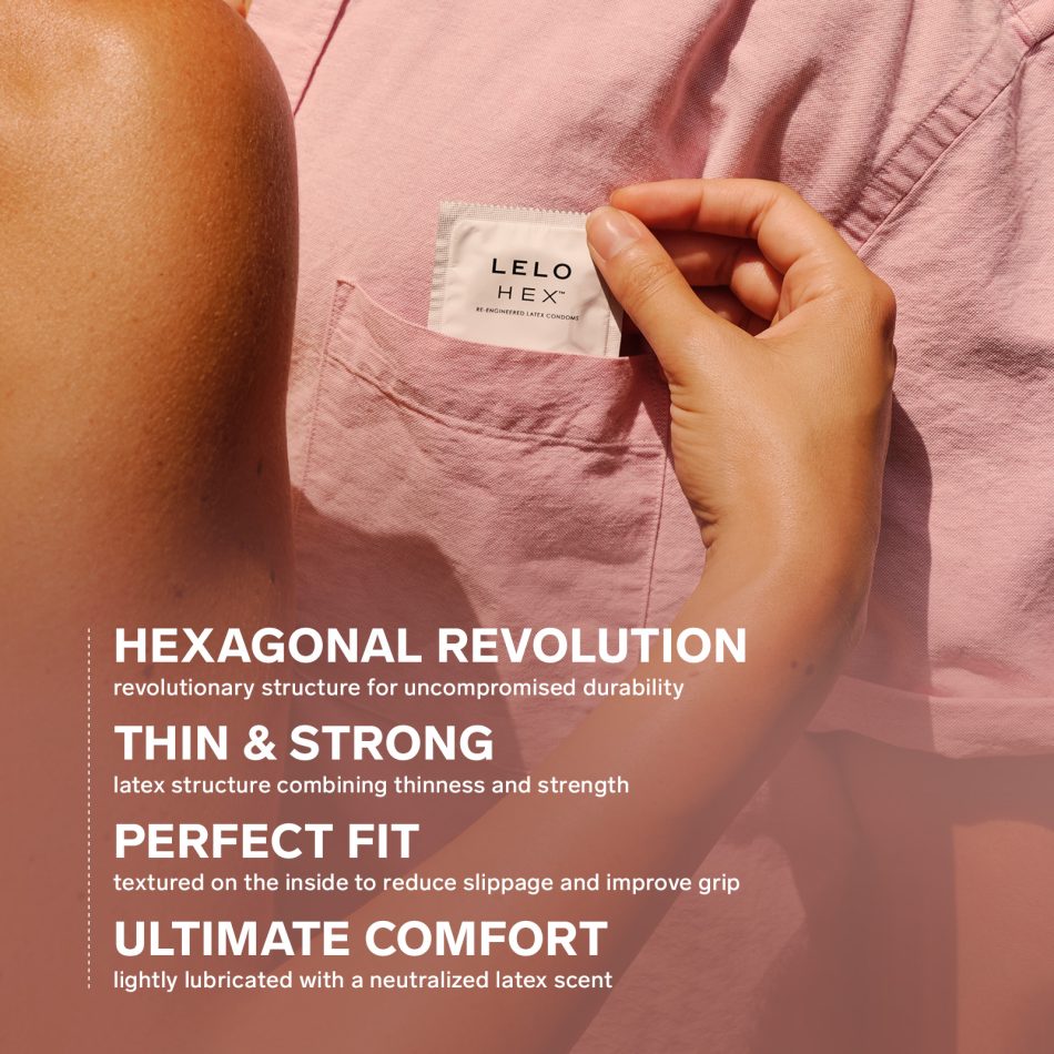 LELO HEX – Prezervative Premium din Latex HEX, 36 Bucăți