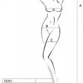 Body Plasă Negru Passion BS083 – Teddy Seducător One Size