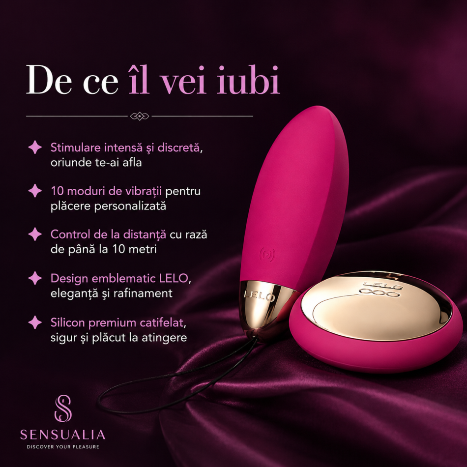 LELO LYLA 2 Insignia Design Edition Fuchsia – Ou Vibrator Premium cu Telecomandă