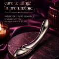 Satisfyer Pure Gravity 3 – Dildo Dublu din Oțel Inoxidabil Premium