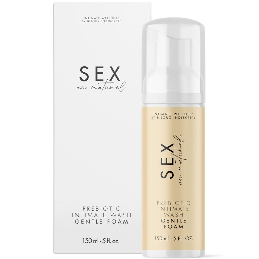 Gel Intim Prebiotic cu Spumă pentru Igienă Delicată Bijoux Indiscrets Sex au Naturel 150 ml