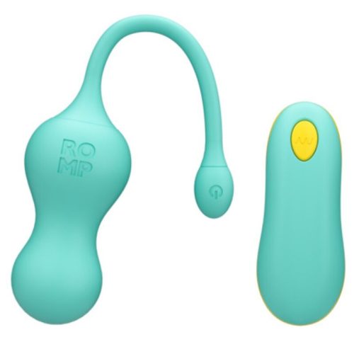 ROMP CELLO – Ou Vibrator Multifuncțional cu Telecomandă, Turcoaz ROMP CELLO – Ou Vibrator Multifuncțional cu Telecomandă, Turcoaz