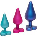 ROMP Luster – Set Premium de Pluguri Anale pentru Antrenament S/M/L cu Bază în Formă de Inimă