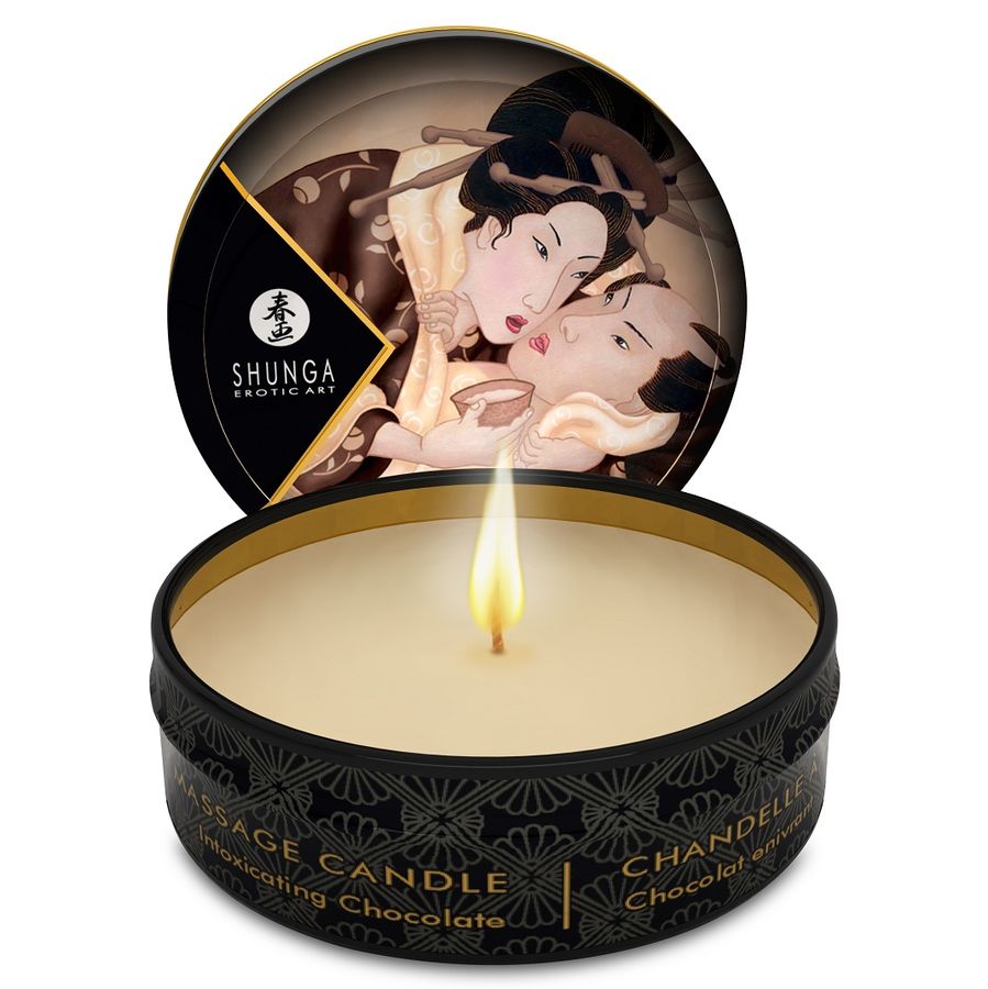Lumânare de Masaj cu Aromă de Ciocolată SHUNGA Mini Caress 30 ml