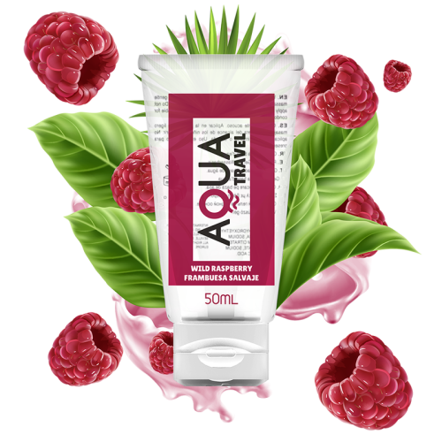 Aqua Travel Lubrifiant pe Bază de Apă cu Aromă de Zmeură Sălbatică, 50 ml Aqua Travel Lubrifiant pe Bază de Apă cu Aromă de Zmeură Sălbatică, 50 ml